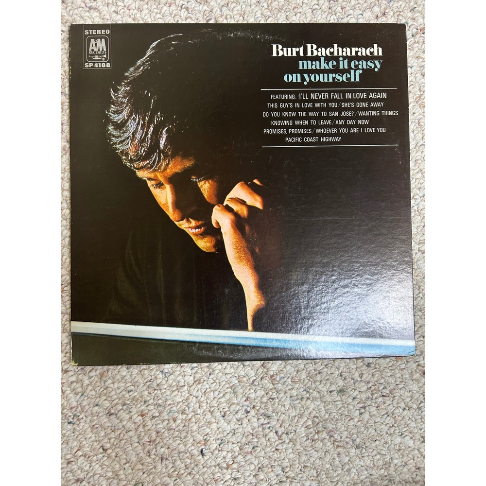 Burt Bacharach Make It Easy On Yourself Vinyl LP A&M Records SP 4188 1969 Pop